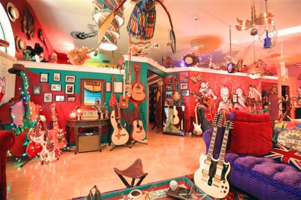 Mike Riley’s home is a living tribute to rock n’ roll history, a Magical Mystery Tour with Peter Maxx and Sgt. Pepper!